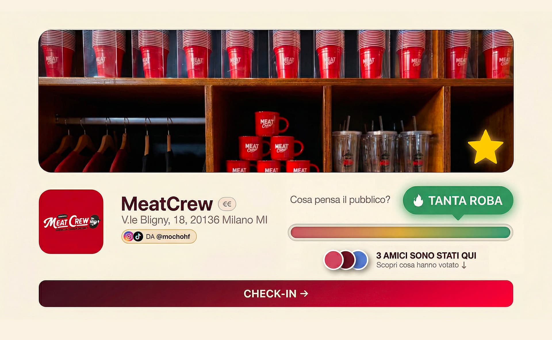 Check-in, vota e vinci